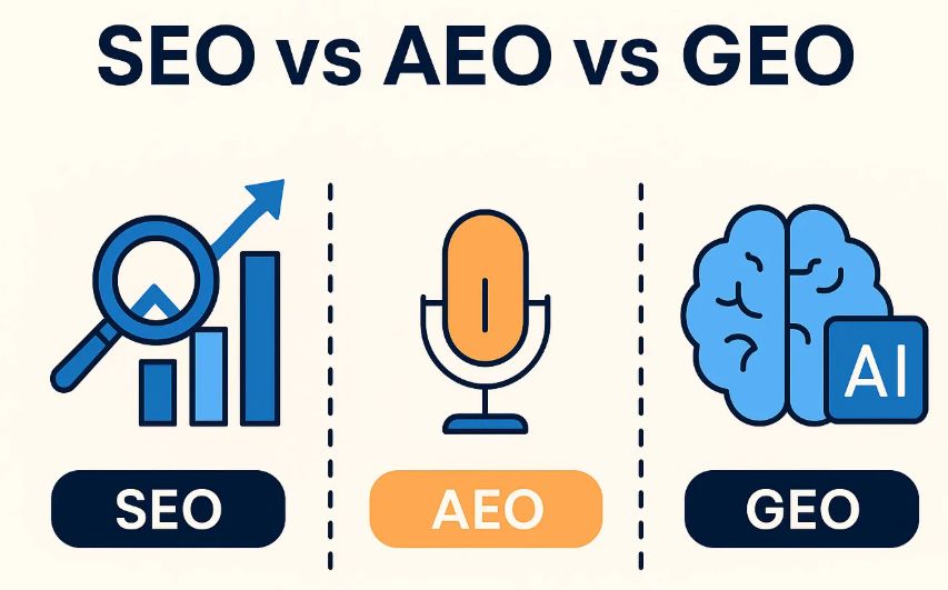 Продвижение сайта: SEO, GEO и AEO - что работает и как получить больше трафика